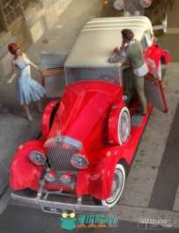 帅气经典复古劳斯莱斯幻影汽车3D模型合辑