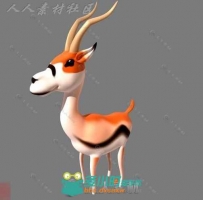 Q萌可爱小鹿 3D模型