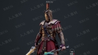 奥德赛游戏古罗马斯巴达战士角色高质量3D模型