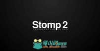 创意时尚节奏感文字标题排版动画展示幻灯片AE模板Videohive Stomp 2 - Typographi...