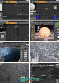Unreal Engine 4虚幻游戏引擎材质制作视频教程第二季 3DMotive Introduction To Ma...