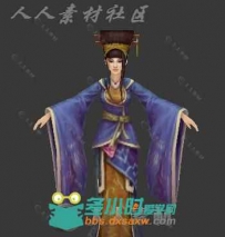 古代惊艳美女角色3D模型