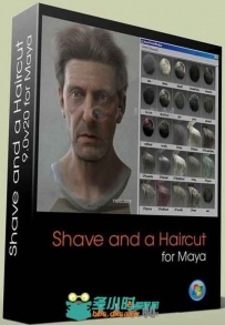 JoeAlter Shave A Haircut头发毛皮Maya插件V9.0v24版 JoeAlter Shave and a Haircu...