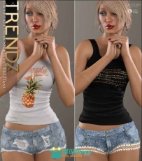 女性时尚性感超短裤3D模型合辑