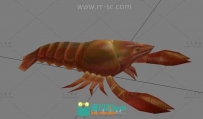 游戏中的小龙虾3D模型