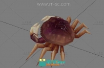 游戏低模小螃蟹3D模型