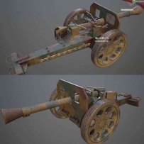 次世代火箭炮3D模型 德国二战火箭炮