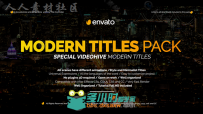 现代独特创意的商品广告字幕标题排版动画AE模板Videohive Modern Promo Titles Pa...