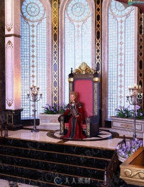 宽敞奢华皇室大型双层室内宫殿3D模型合集