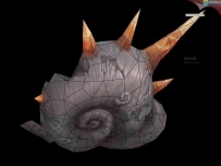 犄角蜗牛形状的建筑3D模型下载