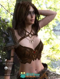 性感古老的女性幻想战士装备3D模型合辑