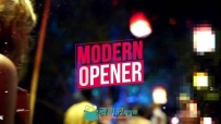 电子故障快节奏动感欢乐聚会宣传节日庆典AE模板 Modern Promo – Fashion Opener