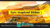 唯美折光相册动画AE模板 Videohive Epic Inspired Slides 12334750