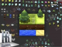 五颜六色纹理树木个体Unity游戏素材资源
