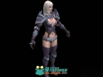 帅酷女战士3D模型