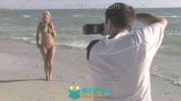 沙滩外景模特摄影用光视频教程