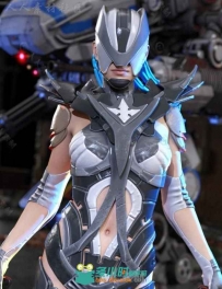 超级女英雄完整帅气的科幻战斗装甲3D模型合辑
