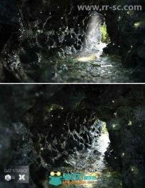 神秘的洞穴场景环境3D模型合辑