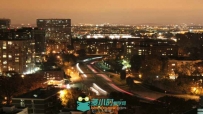 城市灯光快速车流城市交通都市夜景中国高清实拍视频素材