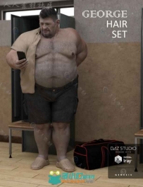 强壮肥胖的男性身体3D模型合辑
