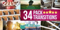 34组完美变化转场动画AE模板 Videohive 34 Transitions Pack 14637222