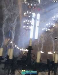 50种中世纪教堂环境独特烛光烟雾轨迹3D模型合集