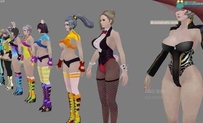 【女王之刃】网游整套角色3D模型下载