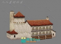 西方中世纪武器店游戏场景环境3D模型