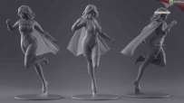 3D打印视频 超级女英雄模型制作流程