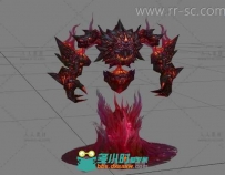 魔幻元素可怕的怪物3D模型