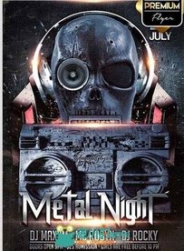 摇滚金属之夜活动预告海报PSD模板Metal_Night