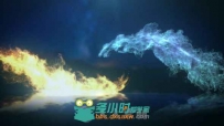 炫酷冰与火粒子融合爆炸标志显示LOGO演绎AE模板Videohive Ice And Fire Logo 1984...