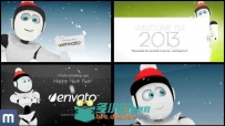 卡通人物展示动态高端贺卡幻灯片AE模板 Videohive High End Greeting Card 3668577