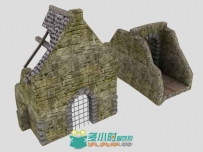 unity3d游戏模型废墟创建3D模型包