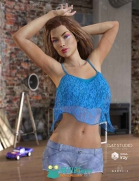 夏季女性美丽清凉性感的花边蕾丝服装3D模型合辑
