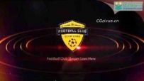 足球俱乐部标志揭幕AE模板