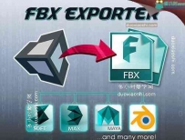 unity FBX模型导出WRP FBX Exporter插件 模型可导进max