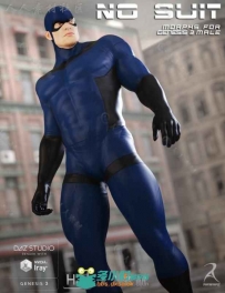 善良强壮的男性英雄人物紧身衣3D模型合辑