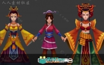 Q版武侠《小鱼儿和花无缺》3D模型