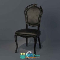 餐椅高精度3D模型