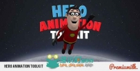 三维卡通英雄角色动画视频解说工具包AE模板 Videohive Hero Animation Toolkit 20...