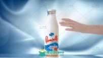 乳白液体泼洒出牛奶舞蹈展示宣传片高清实拍视频素材
