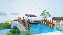 日本丰田汽车广告案例C4D中文视频教程