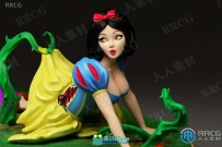 白雪公主角色雕像3D打印模型