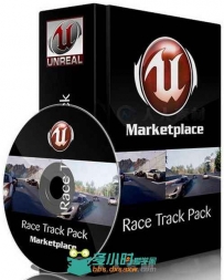 虚幻游戏引擎扩展资料 - 赛车游戏场景 Unreal Engine 4 Marketplace Race Course