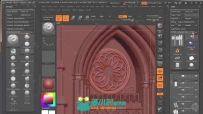 ZBrush建筑复杂网格结构制作视频教程 PLURALSIGHT ADVANCED ARRAY MESH TECHNIQUES...