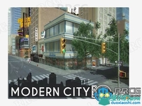 现代城市3D都市环境场景Unity游戏素材资源