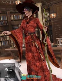 时尚华丽神奇的女巫魔法装备3D模型合辑