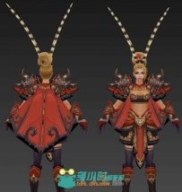 女武神3D模型