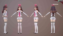 [人物CG模型]【3D模型】虚拟Youtuber-Kizuna AI （绊爱）美少女...